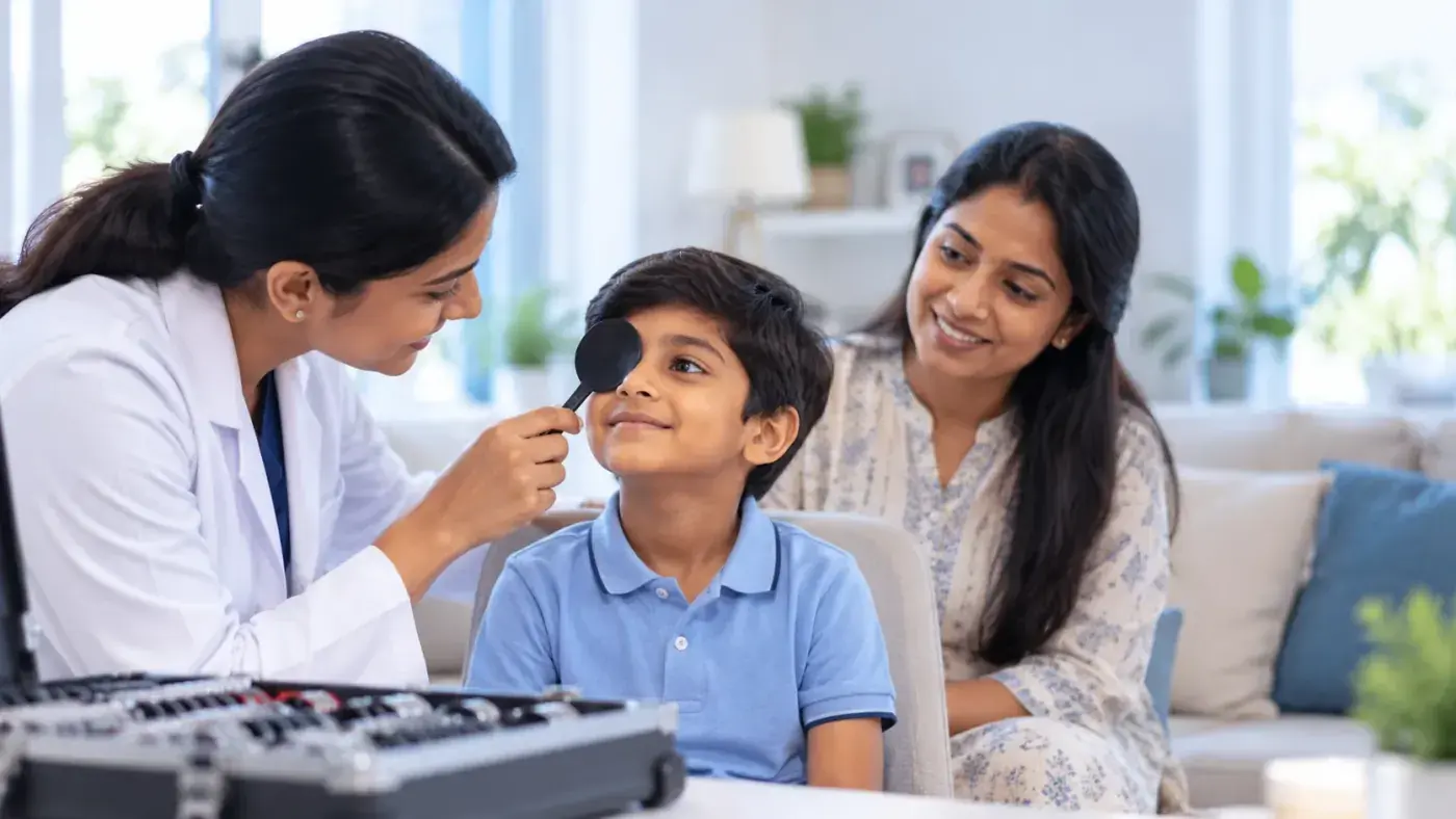 Eye examination in a home environment