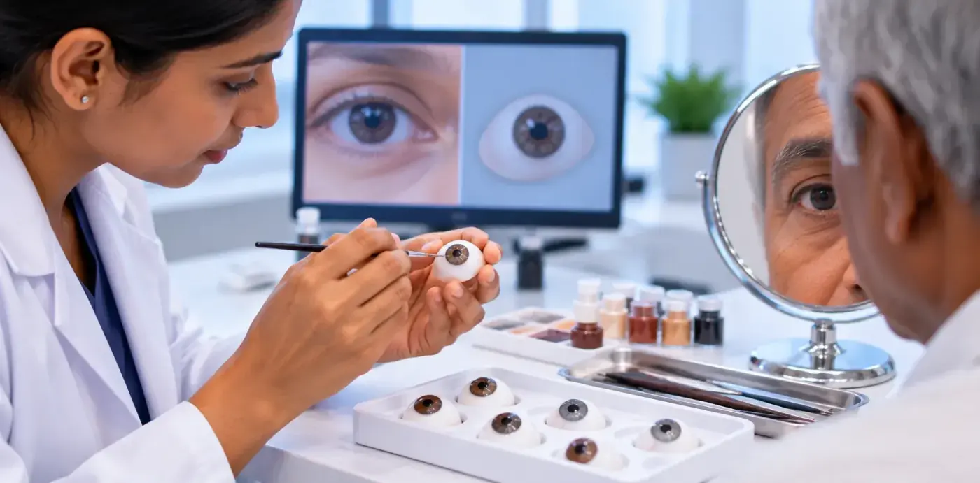 Artificial Eye Making photo